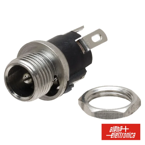 Ficha Alimentação Dc Macho 2.5-5.5mm P/ Chassis