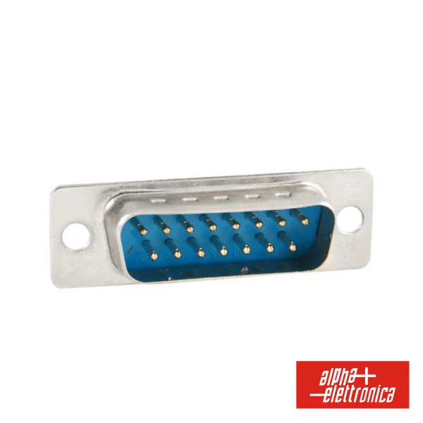Ficha Sub-D 15 Pinos Macho P/ Soldar