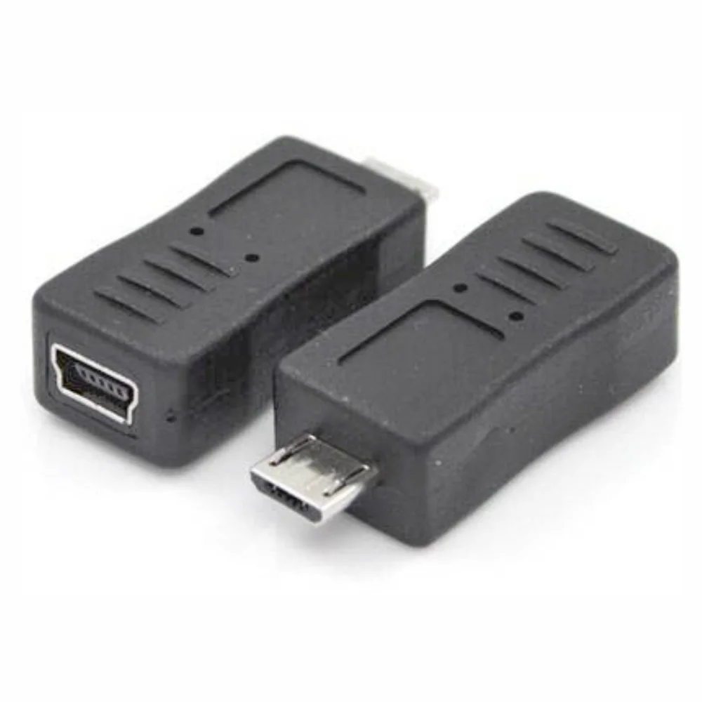 Ficha Adaptadora Micro Usb Macho / Mini Usb Fêmea