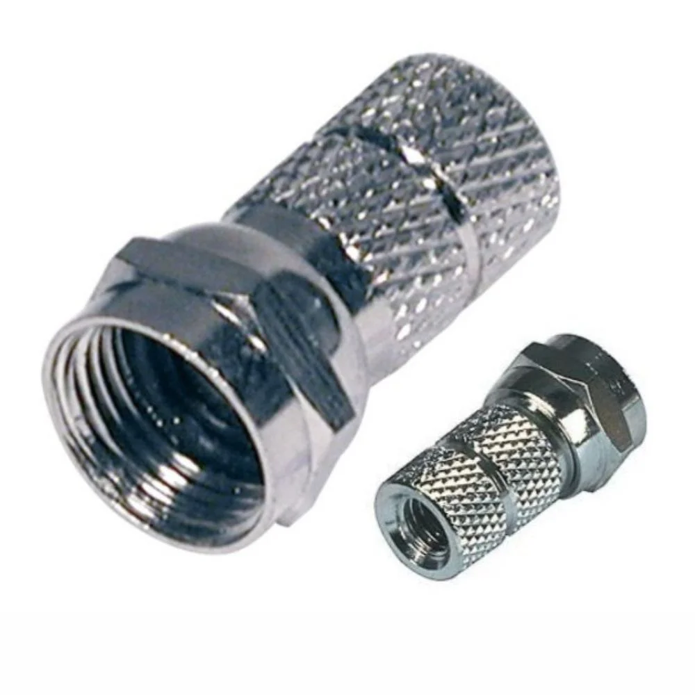 Ficha F Fêmea Niquelada P/ Cabo 7.0mm Rg59