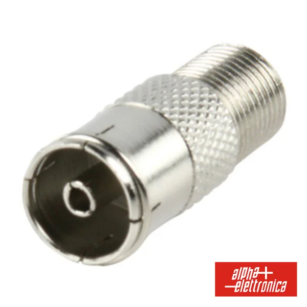 Ficha Adaptadora F Fêmea / Coaxial 9.5mm Fêmea
