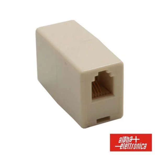 Adaptador De Telefone RJ9 4p4c 1fêmea / 1fêmea