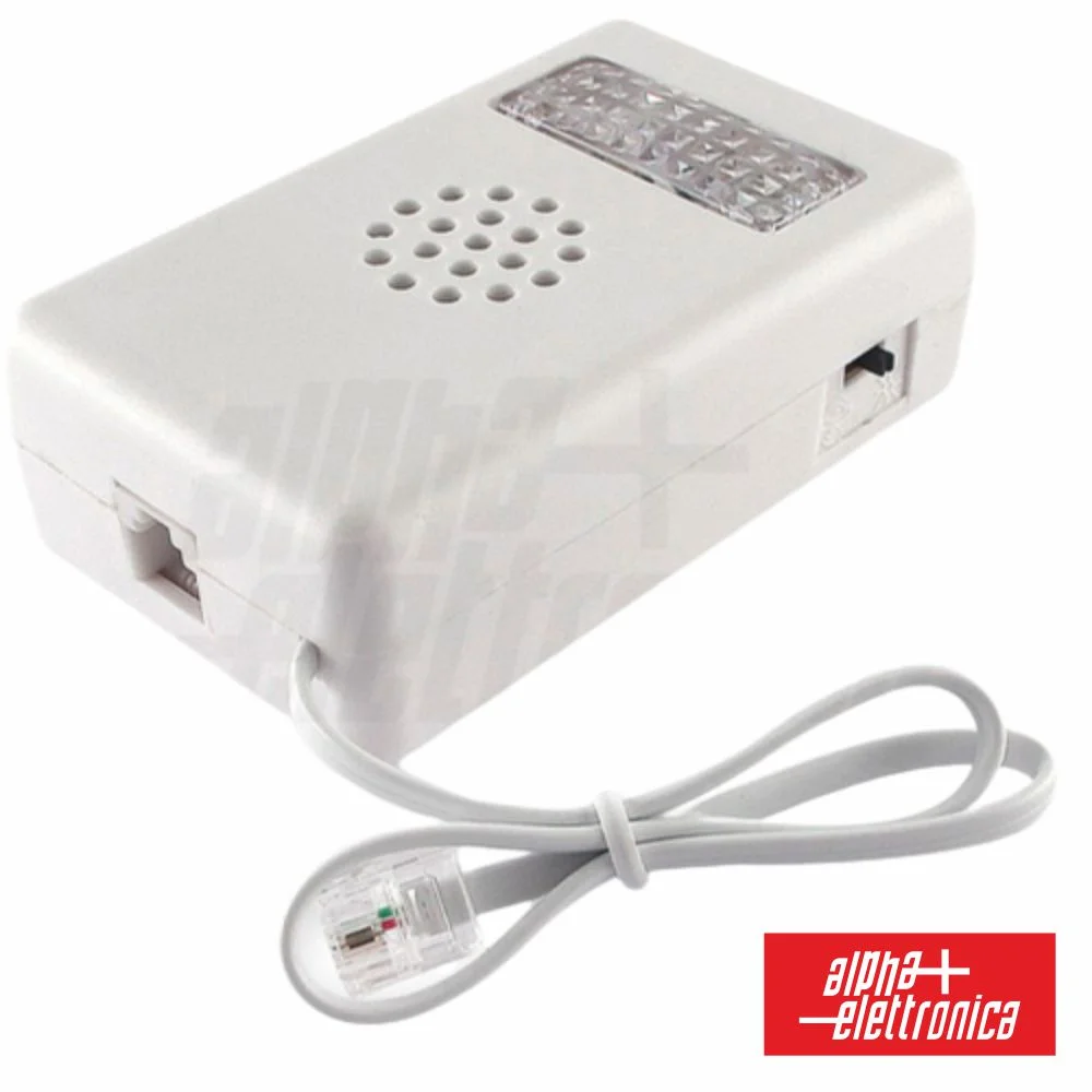 Adaptador De Telefone Sinal Alerta Acústico E Visível