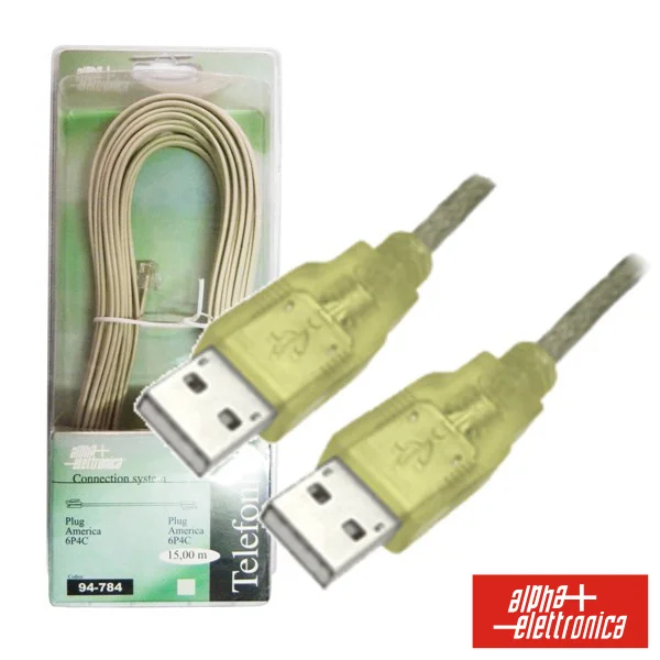 Cabo Usb-A 2.0 Macho / Usb-A Macho 1.8m Blister