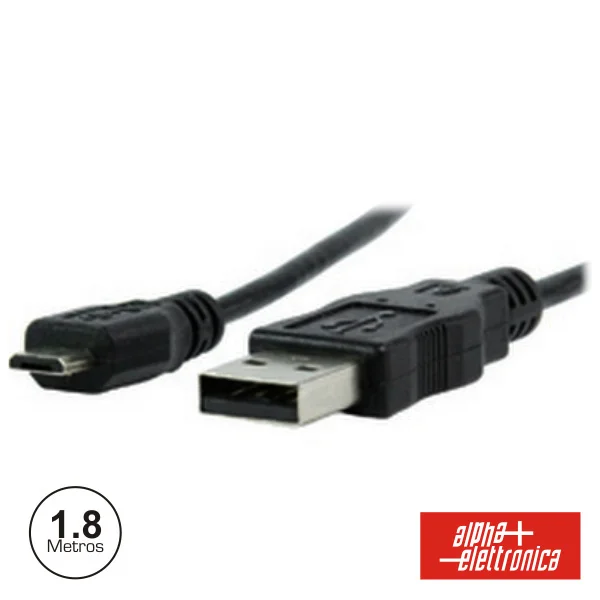 Cabo Usb-A 2.0 Macho / Micro Usb-B Macho 1.8m