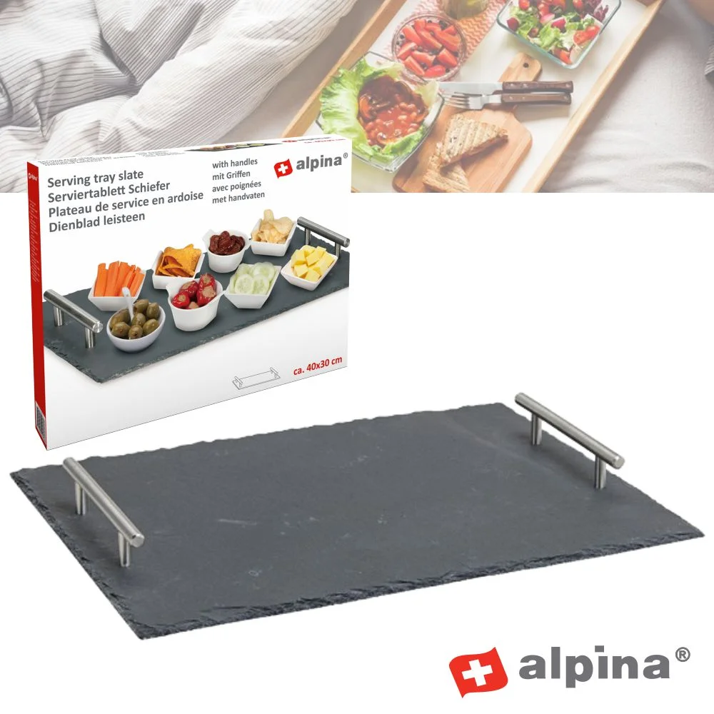 Bandeja P/ Aperitivos Em Ardósia 30x40cm Alpina