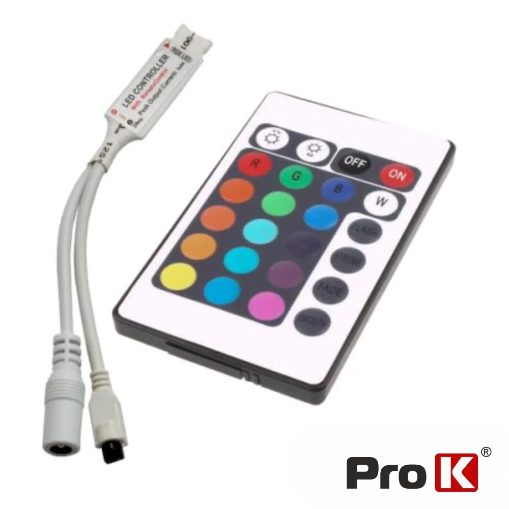 Controlador P/ Fita Leds Rgb 12v C/Comando Prok