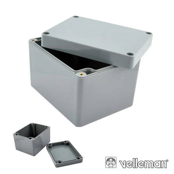 Caixa Selada Abs Cinza Escuro 115x90x80mm
