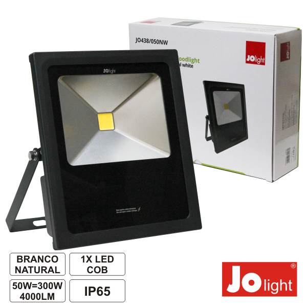 Foco Led 50w 100-240v Branco Natural 4000lm Ip65 Slim Joligh