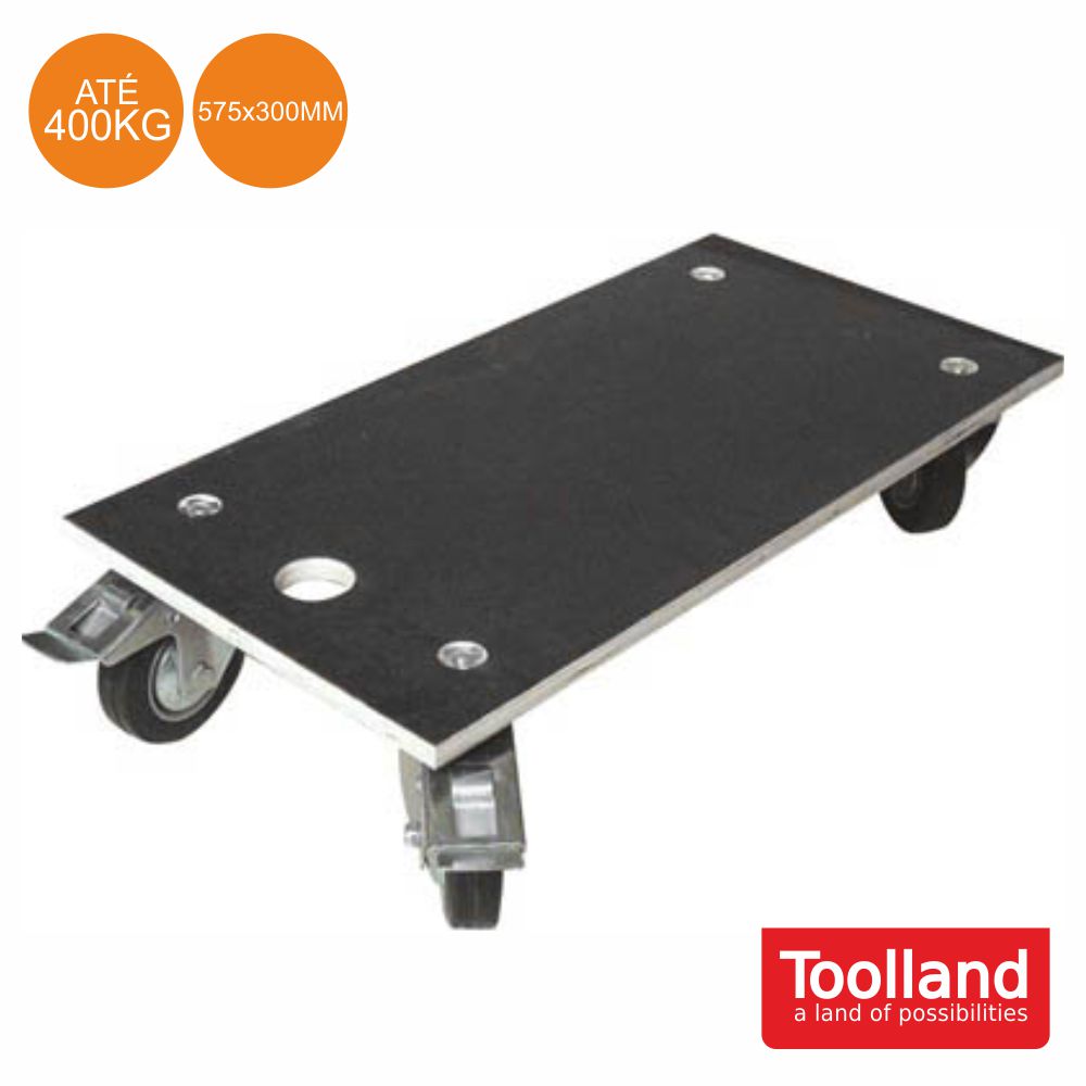 Plataforma de Transporte Mercadorias c/ Rodas (575 x 300 mm) - Máx. 400Kg