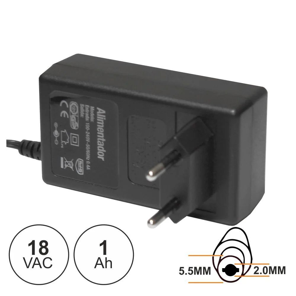 Alimentador Ac-Ac 18v 1a