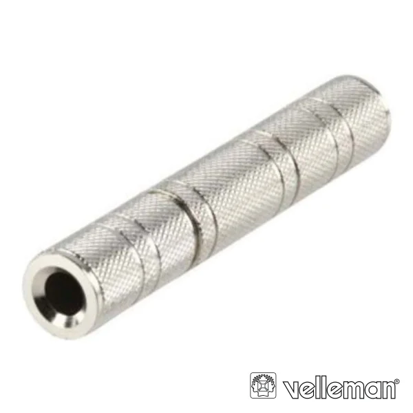 Ficha Adaptadora Jack 6.35mm Fêmea / Jack 6.35mm Fêmea