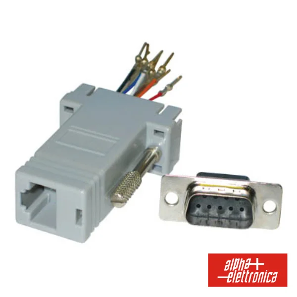 Ficha Adaptadora Rj45 / D 9p Macho