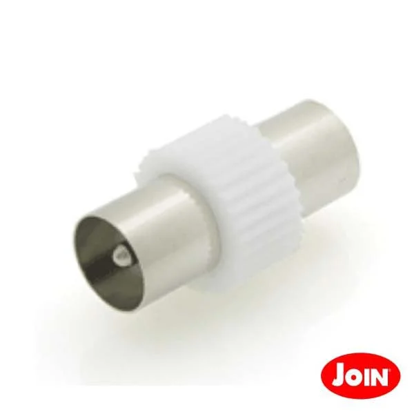 Ficha Adaptadora Coaxial Macho / Macho