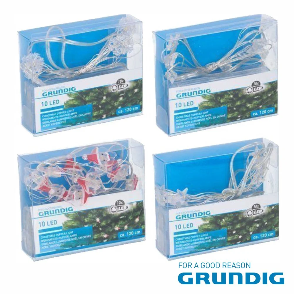 Conjunto De Luzes C/ 10 Leds Branco 1.2m Grundig