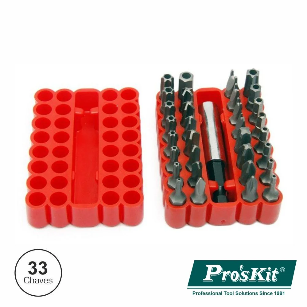 Conjunto De 33 Chaves Bit De Segurança Proskit