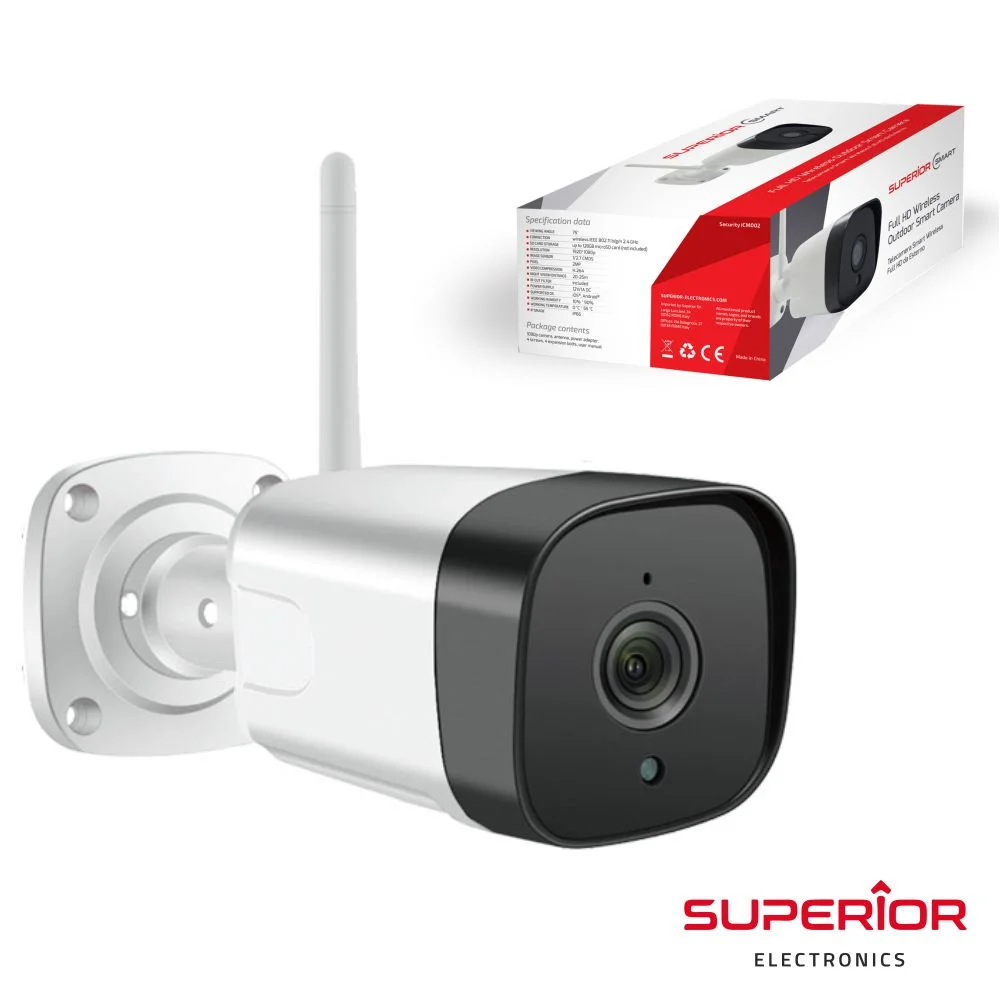 Câmara exterior WIFI IP FULL HD c/ visão noturna
