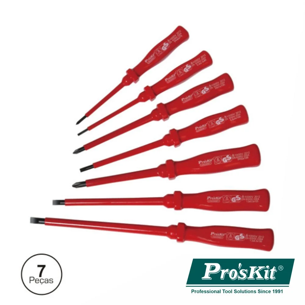 Conjunto De 7 Chaves Isoladas 1000v Proskit