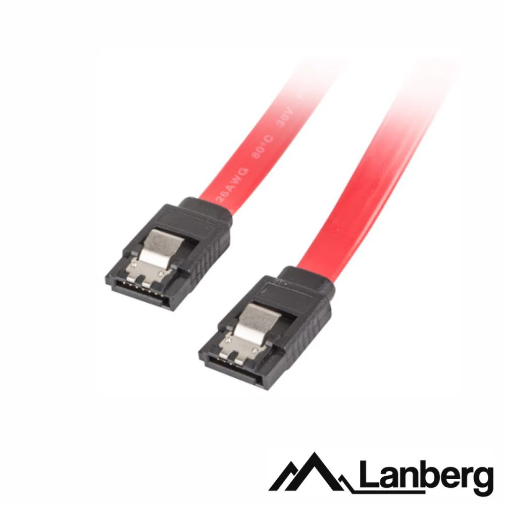Cabo Dados SATA III C/ Bloqueio 0.5m LANBERG
