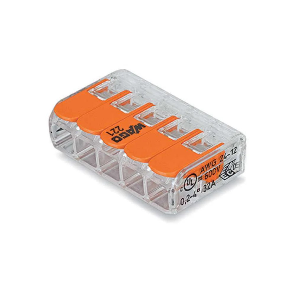 Ligador Rápido Para 5 Cabos De 0.2 A 4mm 450V 32A