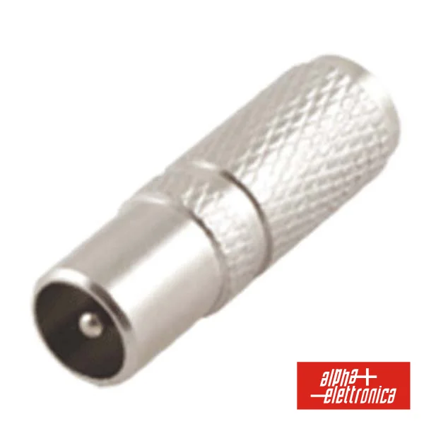 Ficha Coaxial Macho Tv Ø9.5mm Metálica