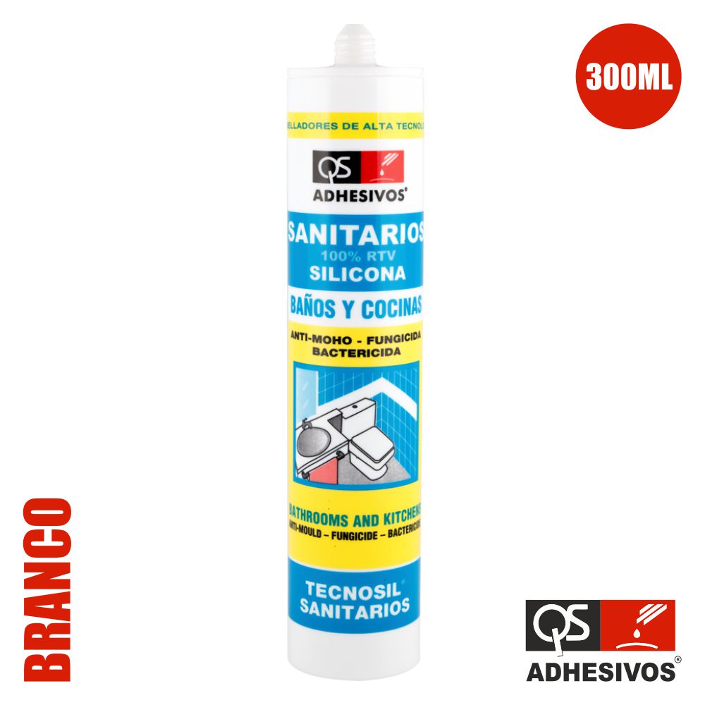 Silicone Acético Sanitário Branco 300ml Qs