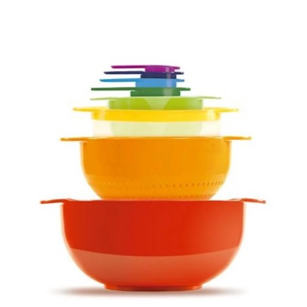 Conjunto De Recipientes De Plástico Empilháveis(8 Utensilio)