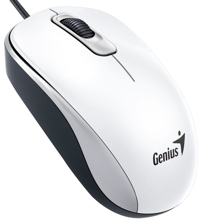 DX-110 USB Ótico 1000DPI AMBIDEXTRO côr Branco Rato