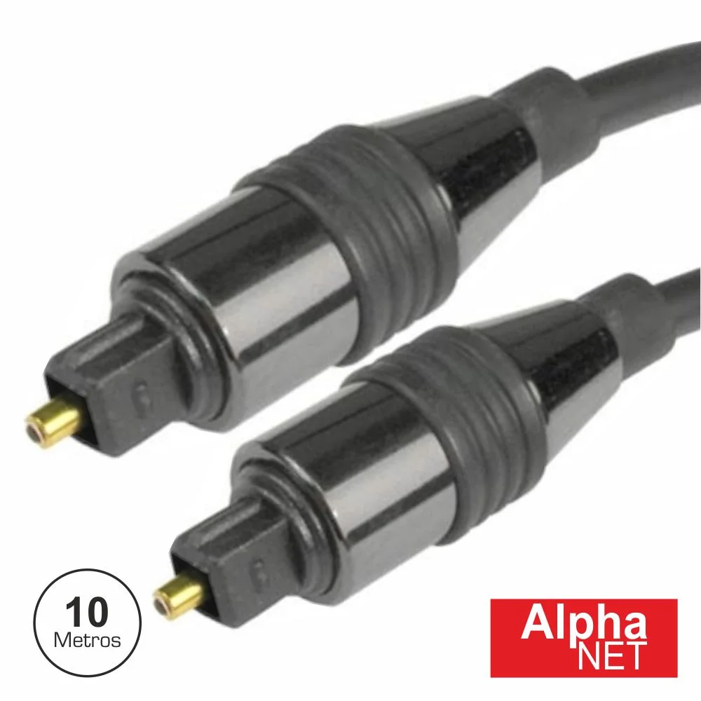 Cabo Fibra Óptica Toslink-Toslink 10m