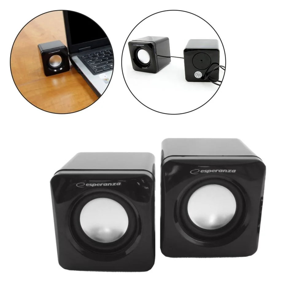 Conjunto 2 Colunas Pc 2.0 2x3w Usb