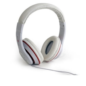 Auscultadores c/ Microfone Los Angeles (Branco) - 