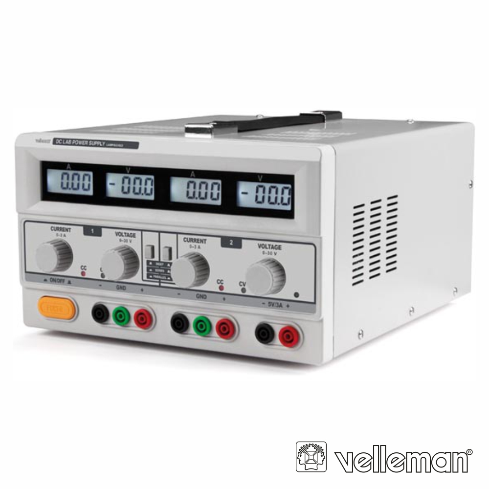 Fonte De Alimentação Digital Dupla 2x0-30v / 0-3a 5vdc 3a