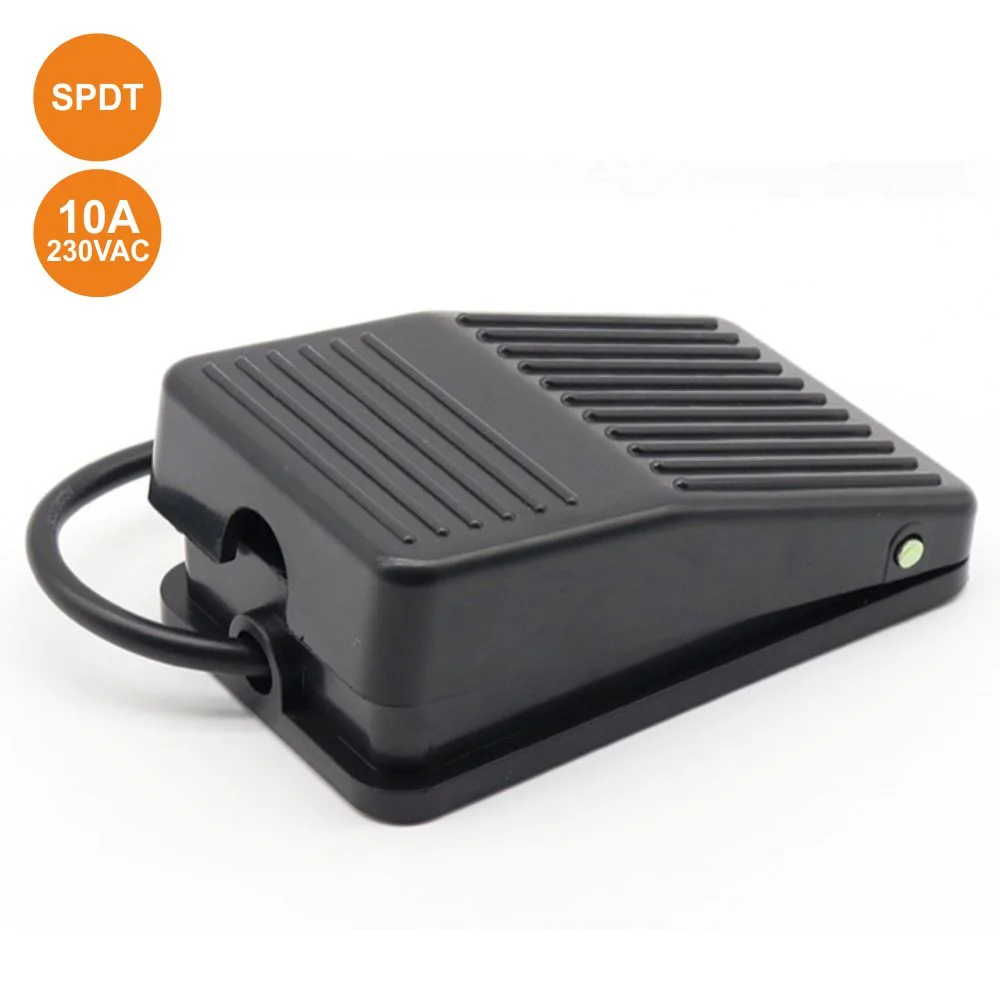 Interruptor De Pé 10a 250v Spdt Preto