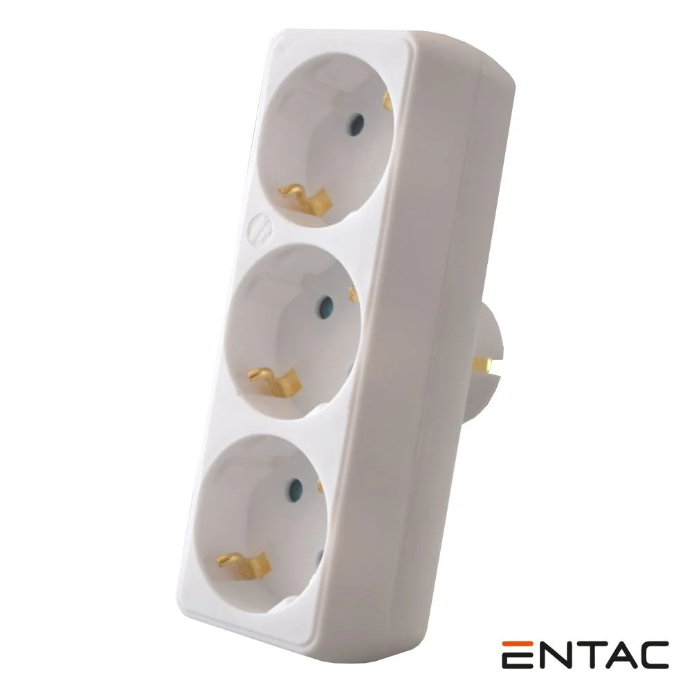 Extensão Eléctrica C/ 3 Saídas Branco ENTAC