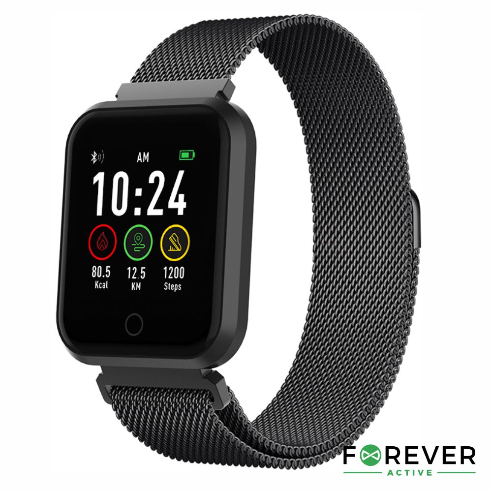 SmartWatch Multifunções P/ Android iOS Preto 