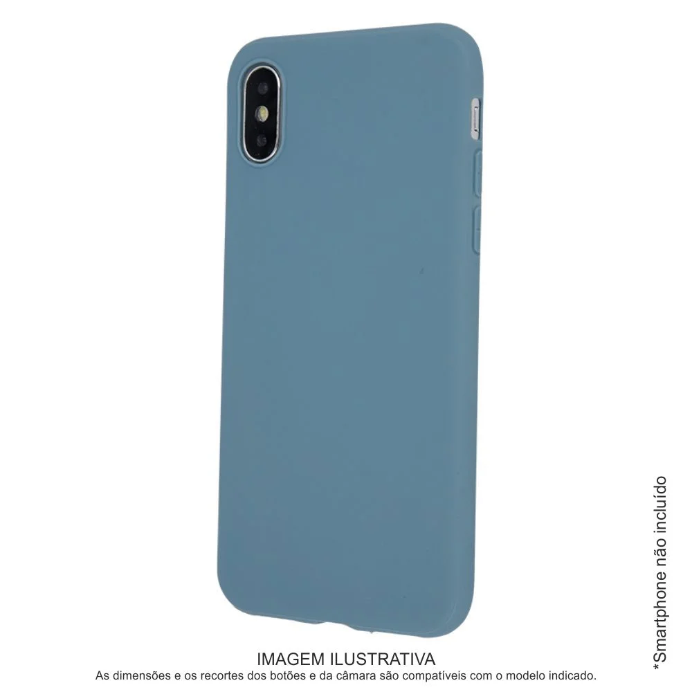 Capa TPU Anti-choque P/ iphone 11 Pro Max Cinza Azul