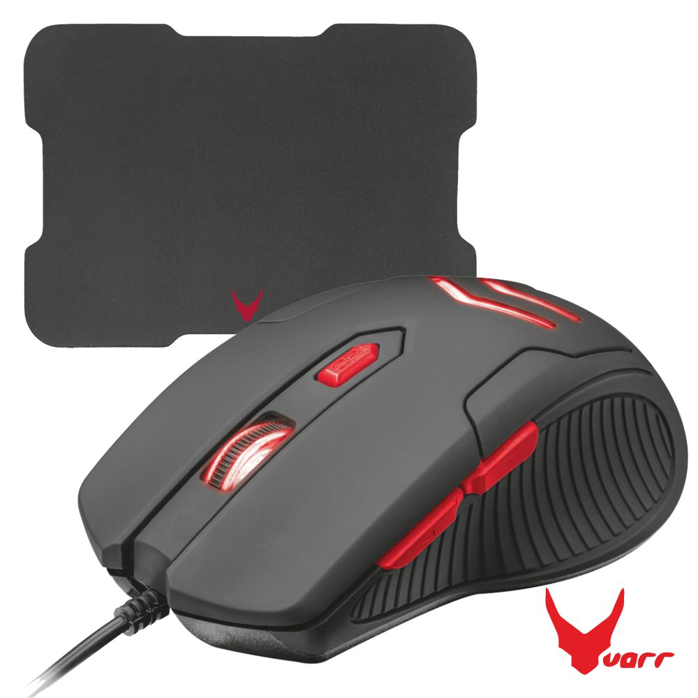 Kit GAMING Rato VARR 3200 + ALMOFADA XL