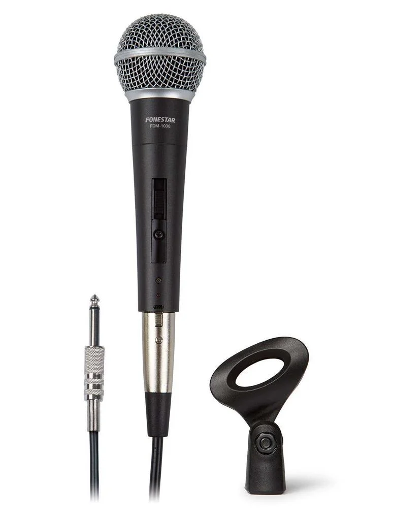 Microfone Dinâmico De Mão Fonestar