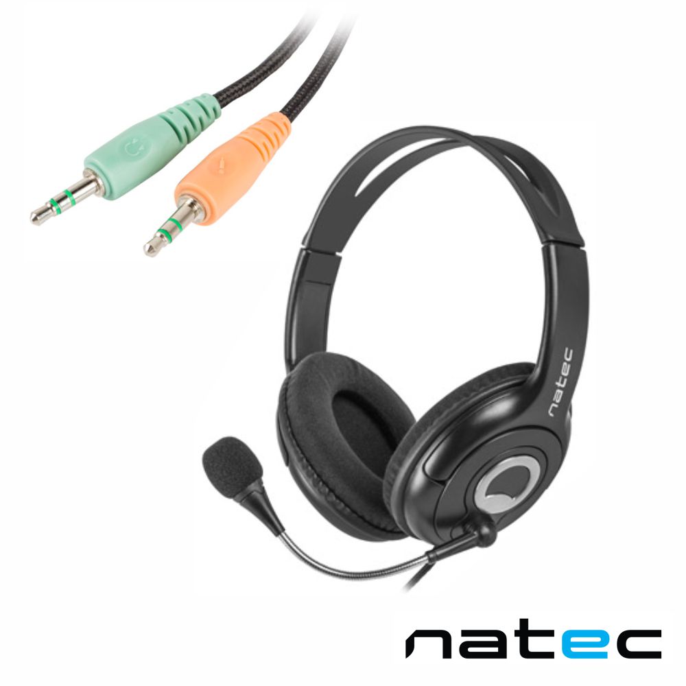 HEADSET BEAR 2 C/ MICROFONE PRETOS - NSL-1178