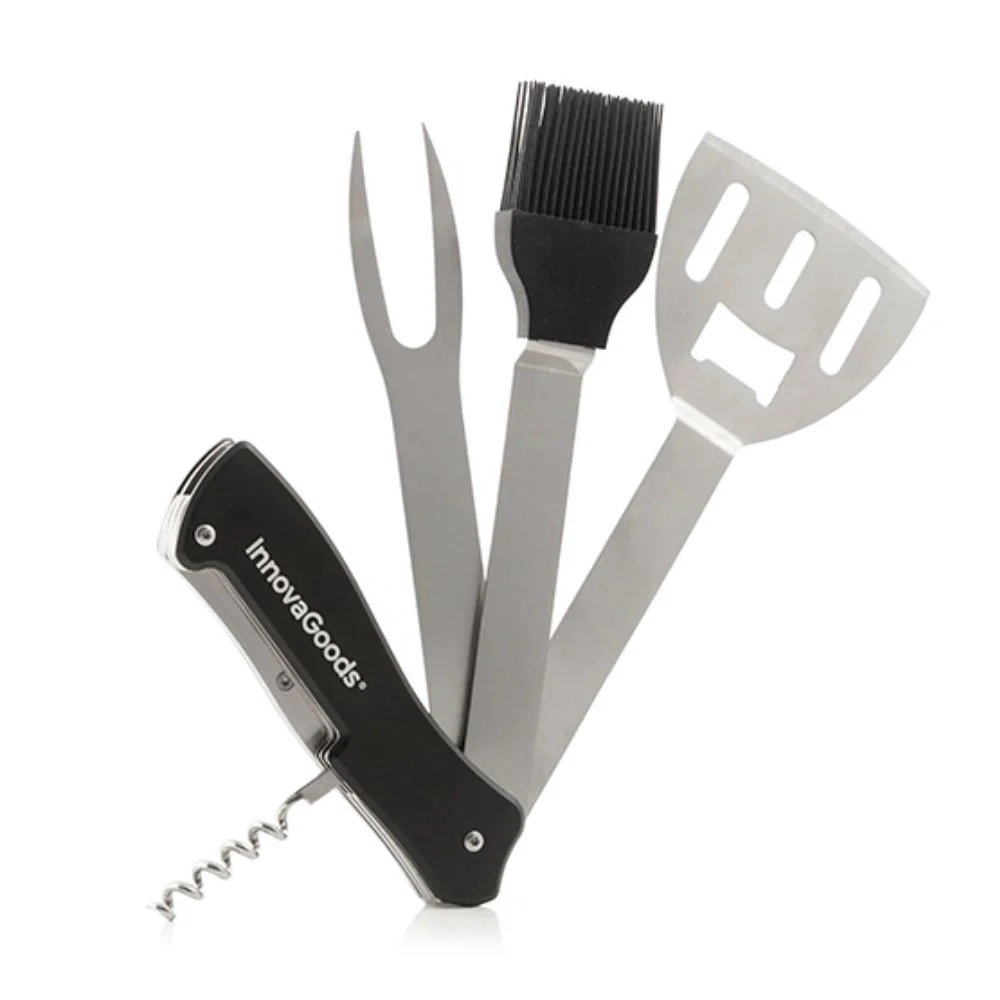 Conjunto de Acessórios p/ Churrasco 5 em 1