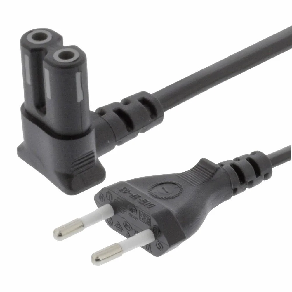 Cabo Alimentação Ac Plano Ângular / Tipo 8 Iec C7 Ângular 2m