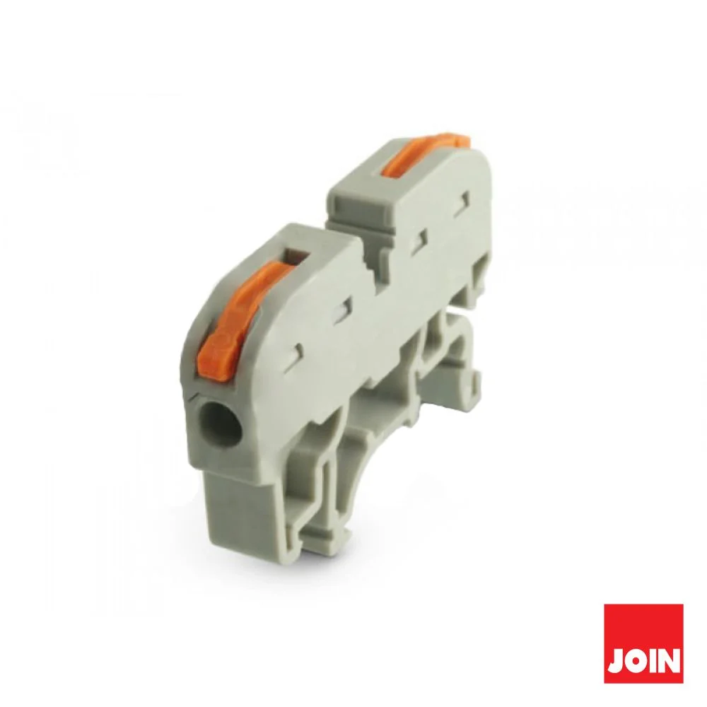 Ligador De Pressão 1 Condutor 0.08 - 4mm² P/ Calha DIN JOIN