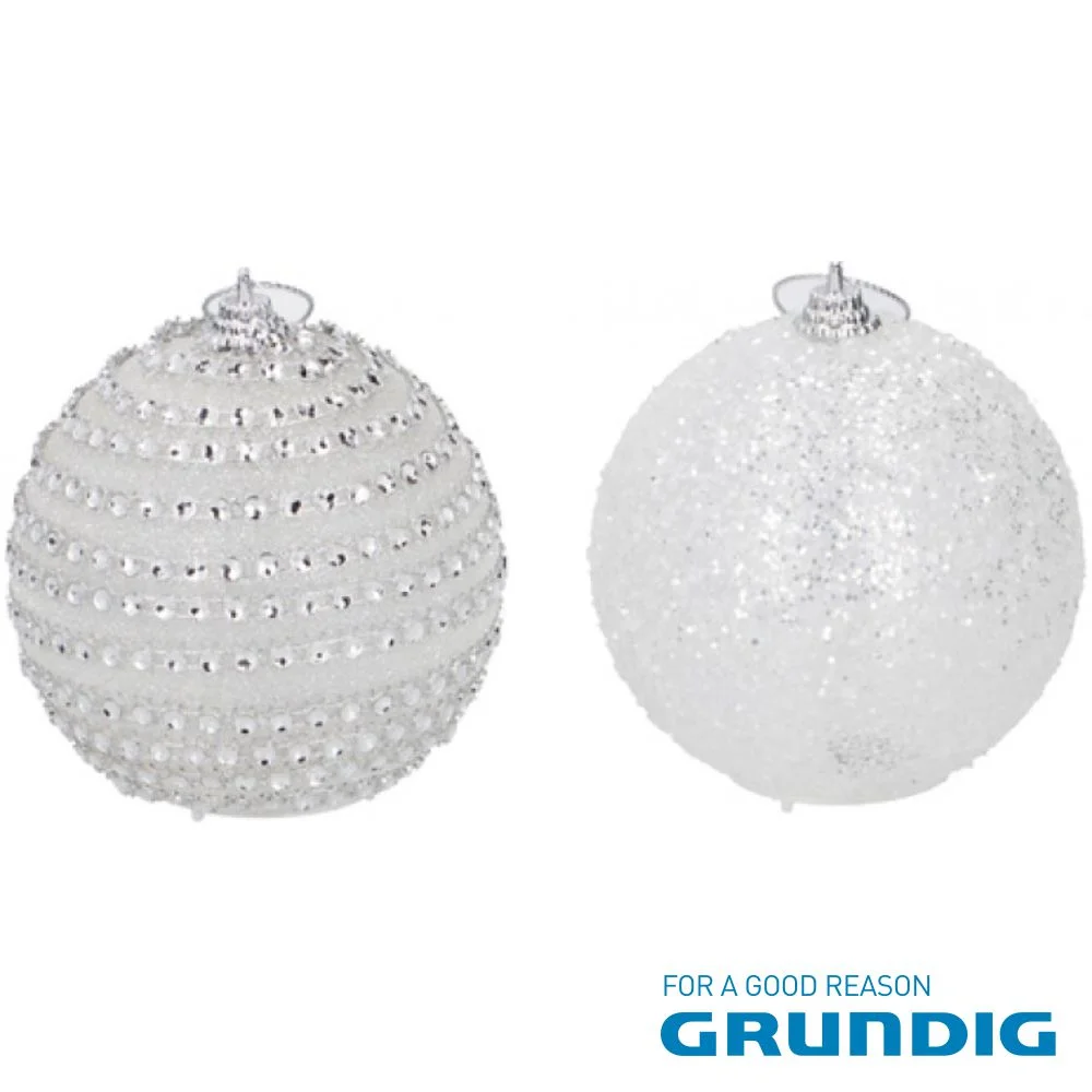 Bola Decorativa C/ 1 LED RGB 8cm Natal GRUNDIG