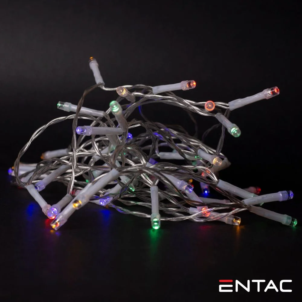 Luzes Natal 10 LEDS Multicor 2xAA 1mt