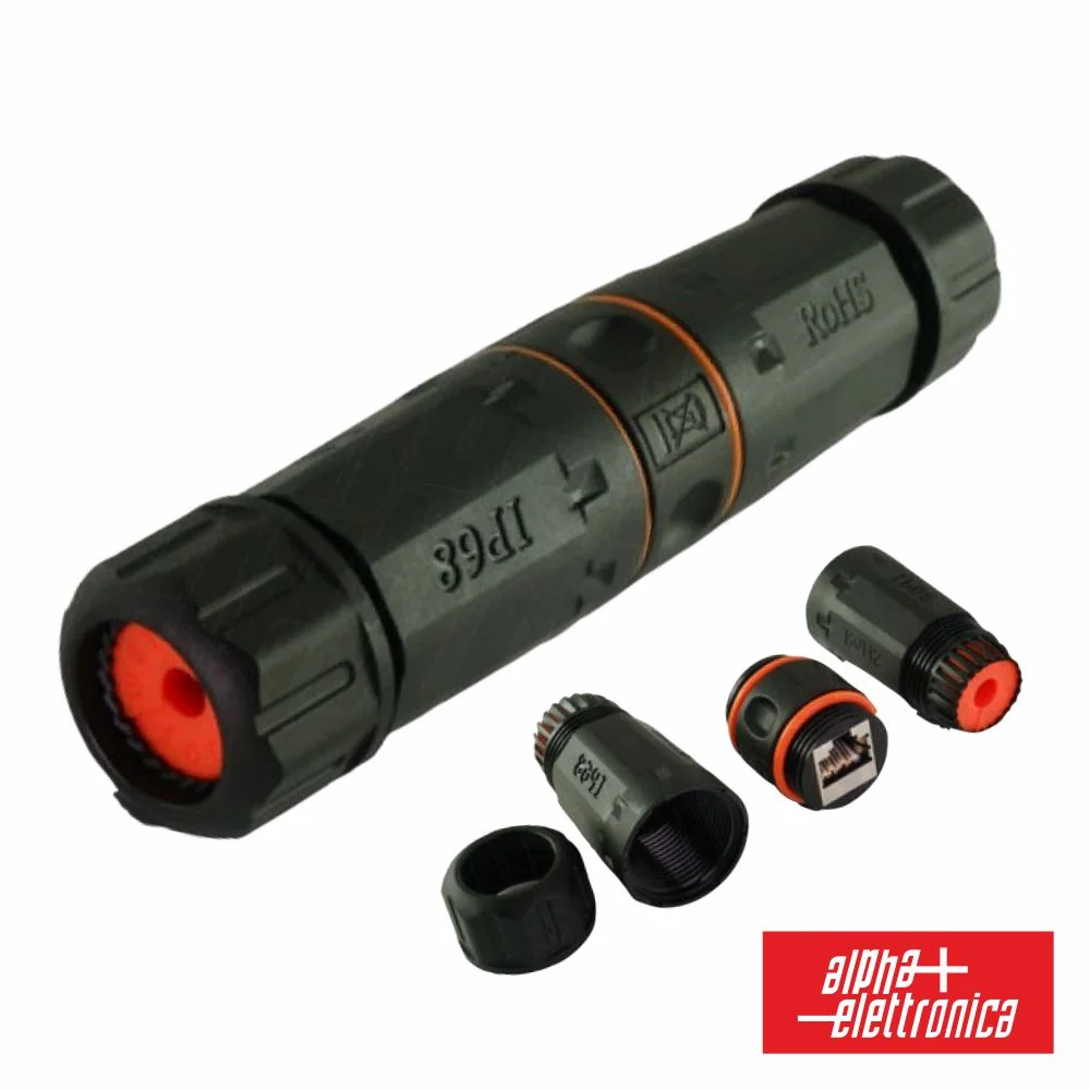Ligador RJ45 CAT6A Fêmea IP67 ALPHA