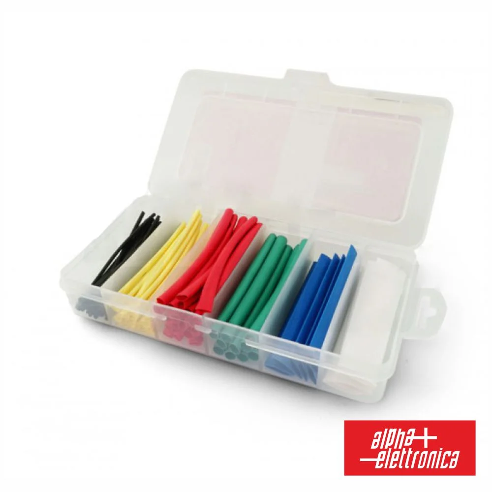 Conjunto de Tubos Manga Termoretráctil 100pcs Cores ALPHA