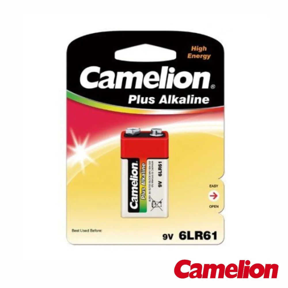 Pilha Plus Alcalina 9V/6LR61 700mA 1x Blister CAMELION