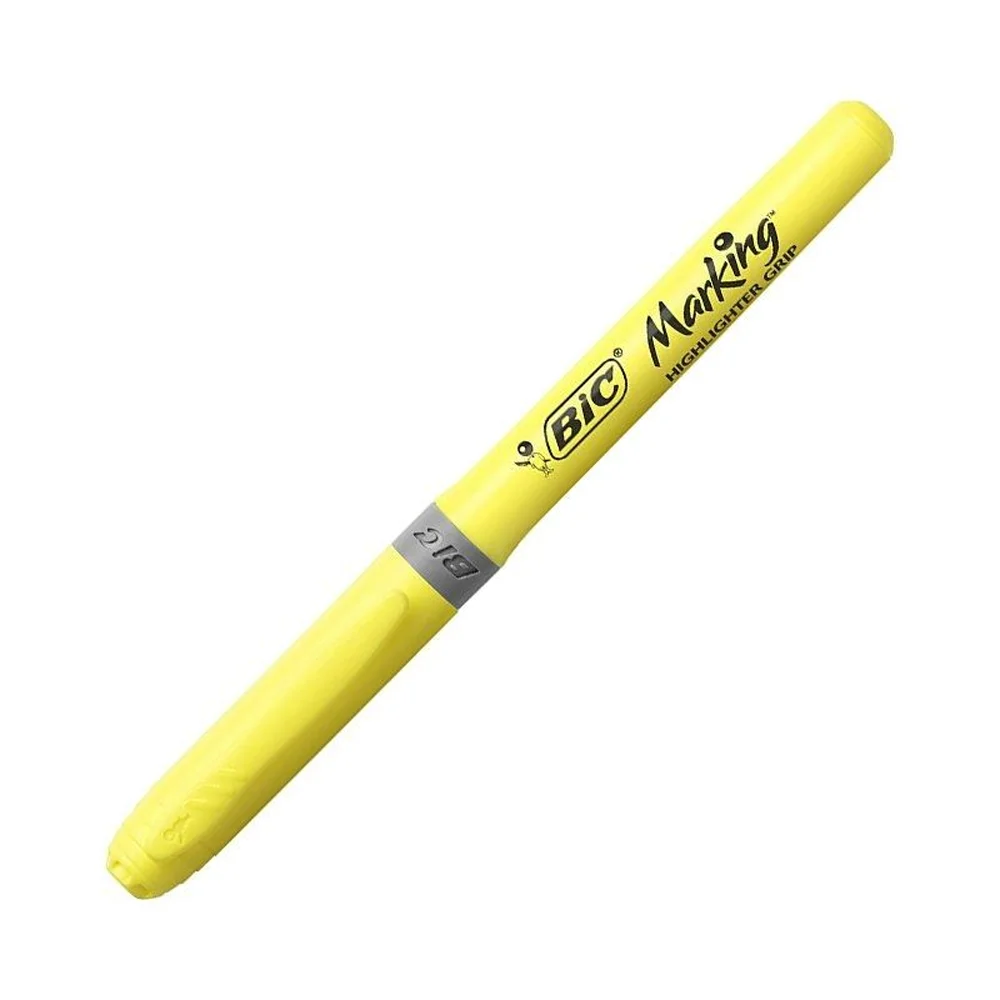 Marcador Fluorescente Bic Marking Highlighter Grip Amarelo