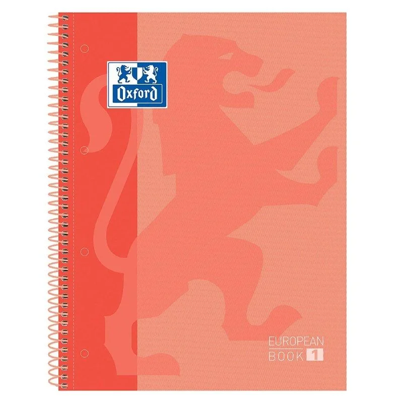 Caderno C/ Espiral Quadriculado Oxford A4 80 Folhas Laranja