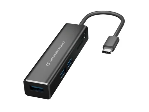 Hub Conceptronic 5 Em 1 3xUSB-A 3.0 1xSD 1xMicroSD